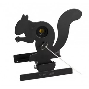 Мишень подъёмная Stalker Белка, сталь, 3 мм, области попадания: 40,25,15мм арт.: ST-TP-50-SQR-BLK